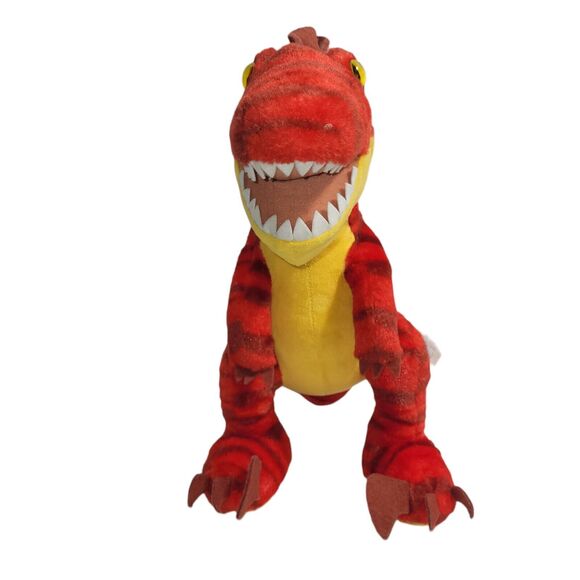 Build A Bear Plush Red Dinosaur T Rex Velociraptor Raptor Stuffed Animal 19" - Picture 3 of 16